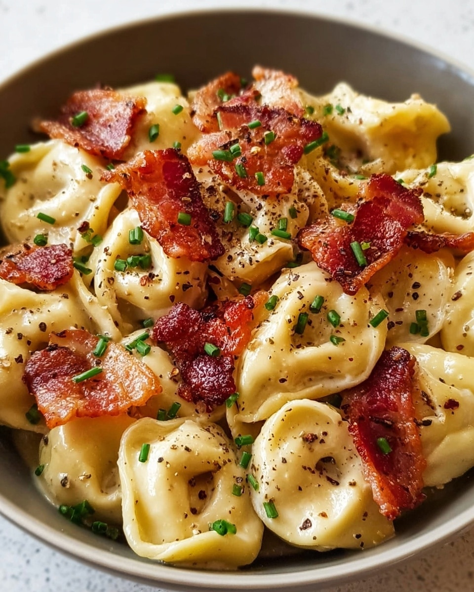 Bacon Cream Cheese Tortellini Recipe - Recipe Image