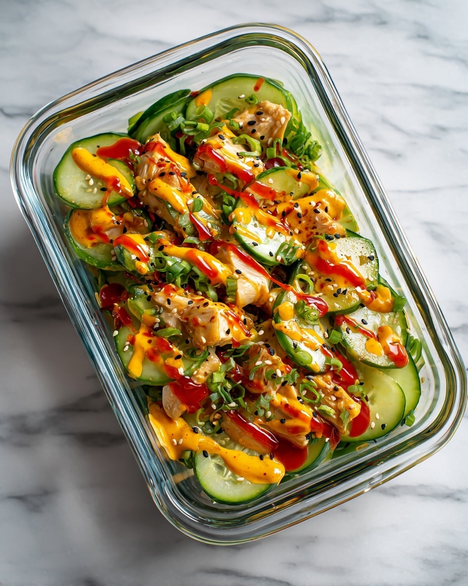 California Roll Cucumber Salad: Fresh, Easy, Low-Carb Delight Recipe - Recipe Image