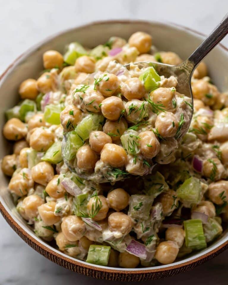 Healthy Tuna Garbanzo Bean Salad Recipe