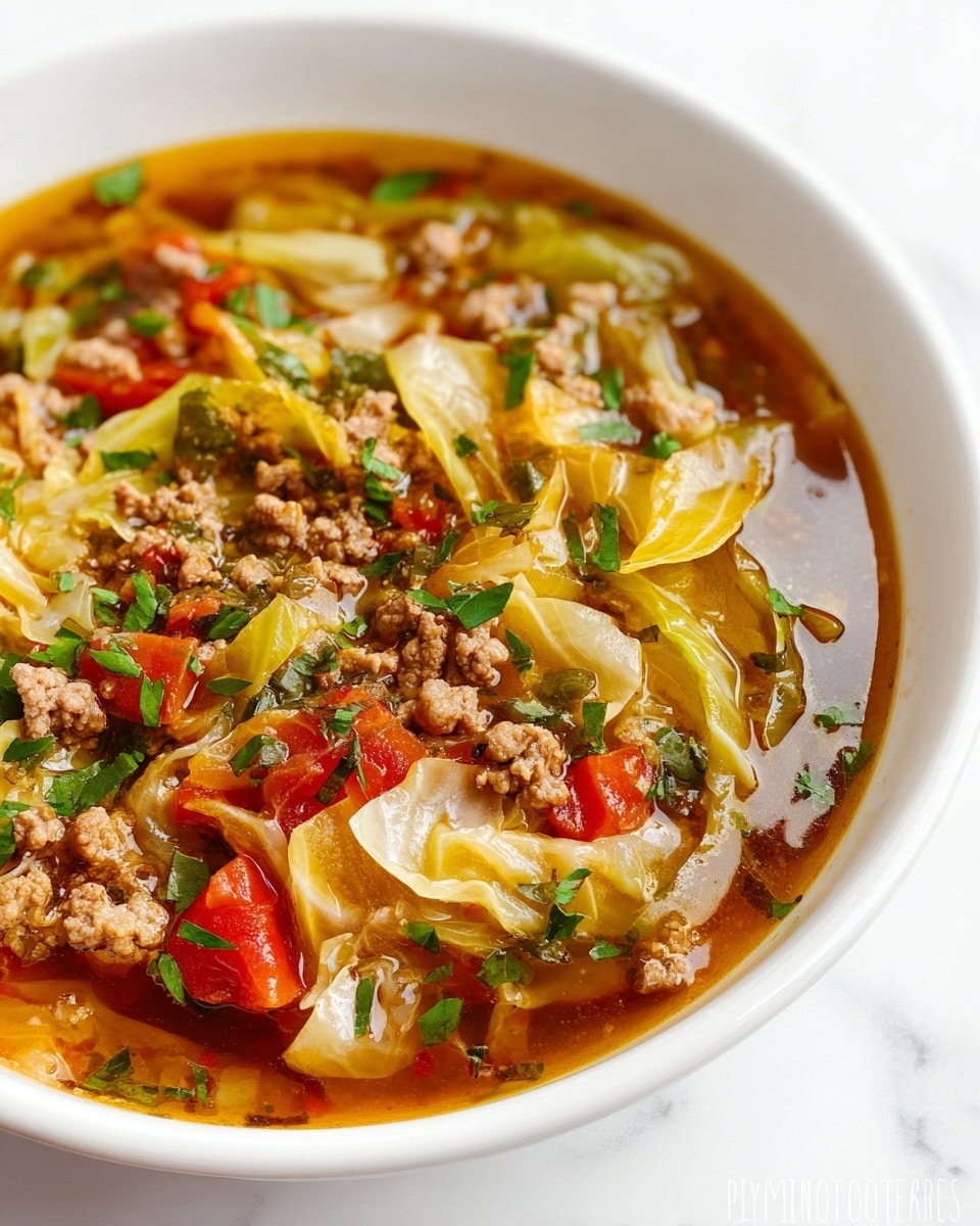 Hearty Beef Cabbage Soup Recipe - Recipe Image