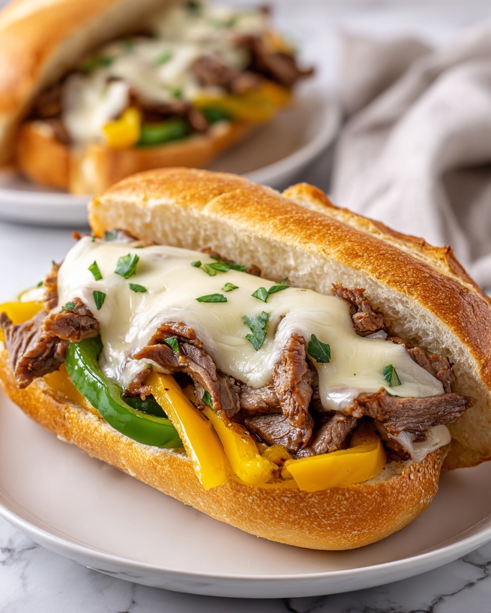 Philly Cheesesteak Sandwich Recipe - Recipe Image