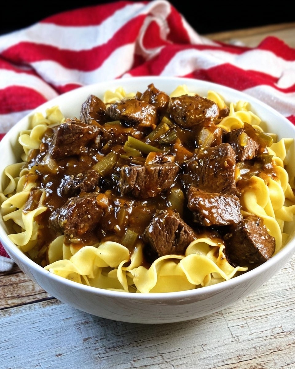 Beef Tips and Noodles Recipe - Recipe Image