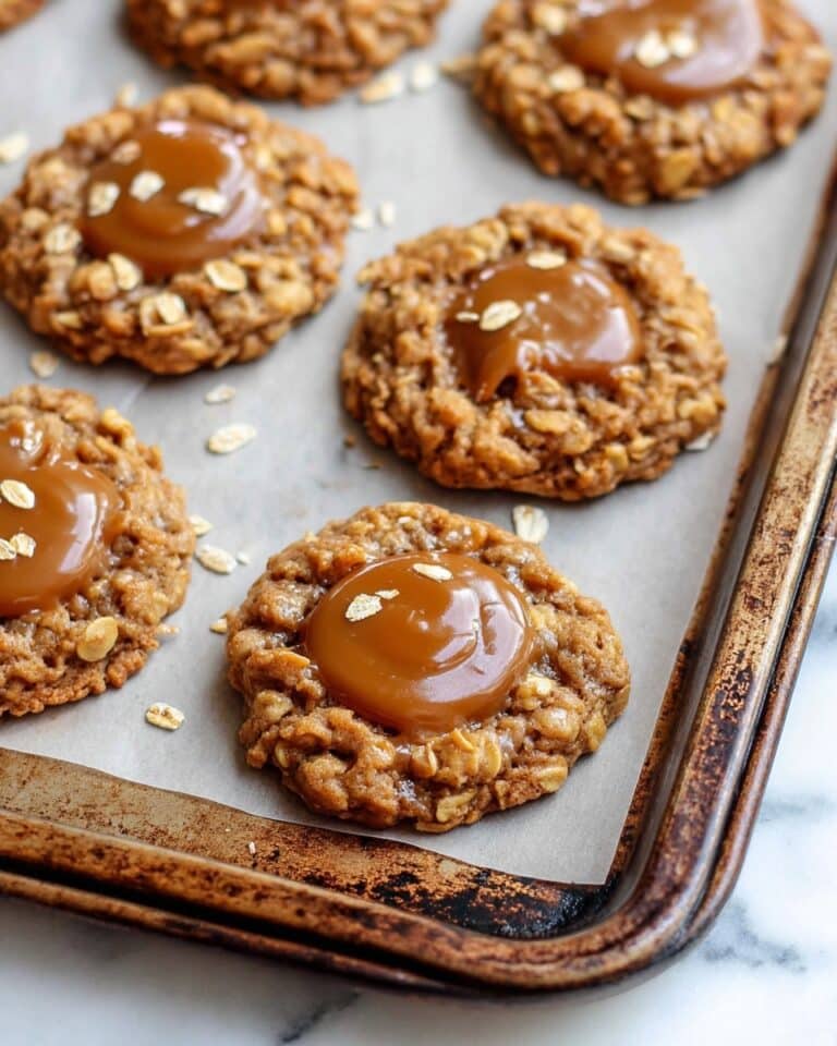Caramel Oatmeal Cookies with Caramel Chips and Nuts Recipe