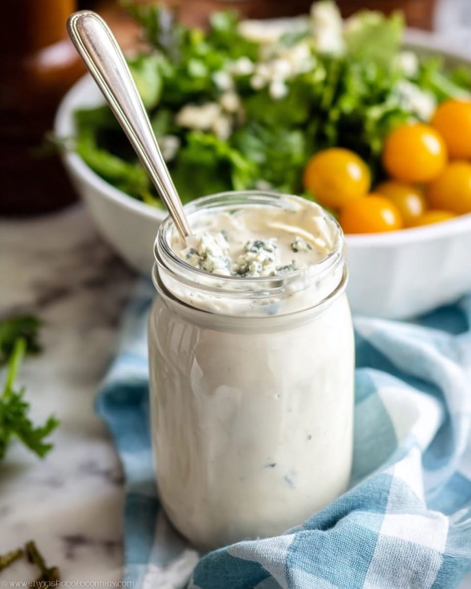 Homemade Blue Cheese Dressing Recipe - Recipe Image