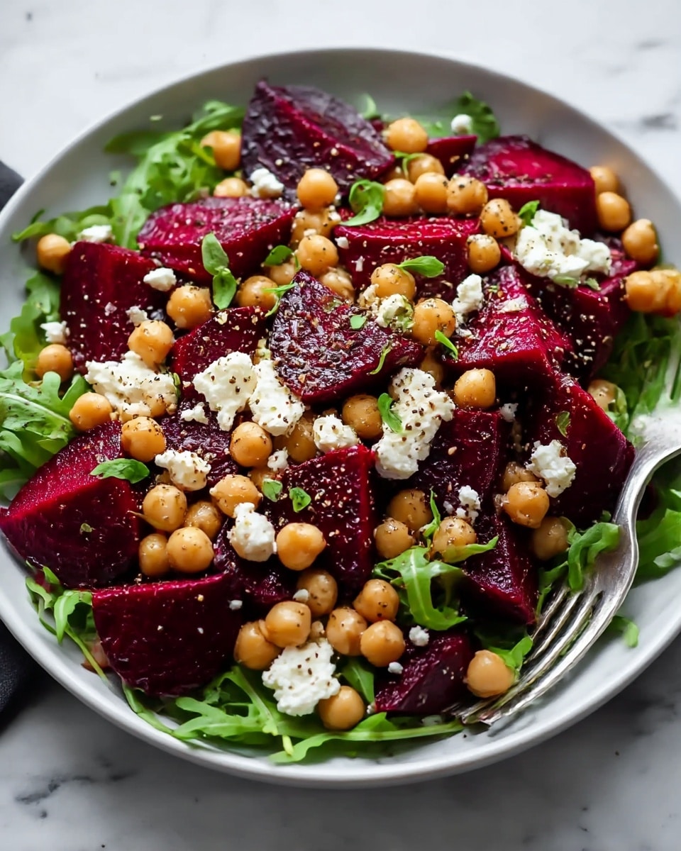 Beet and Chickpea Salad with Feta and Fresh Herbs Recipe - Recipe Image
