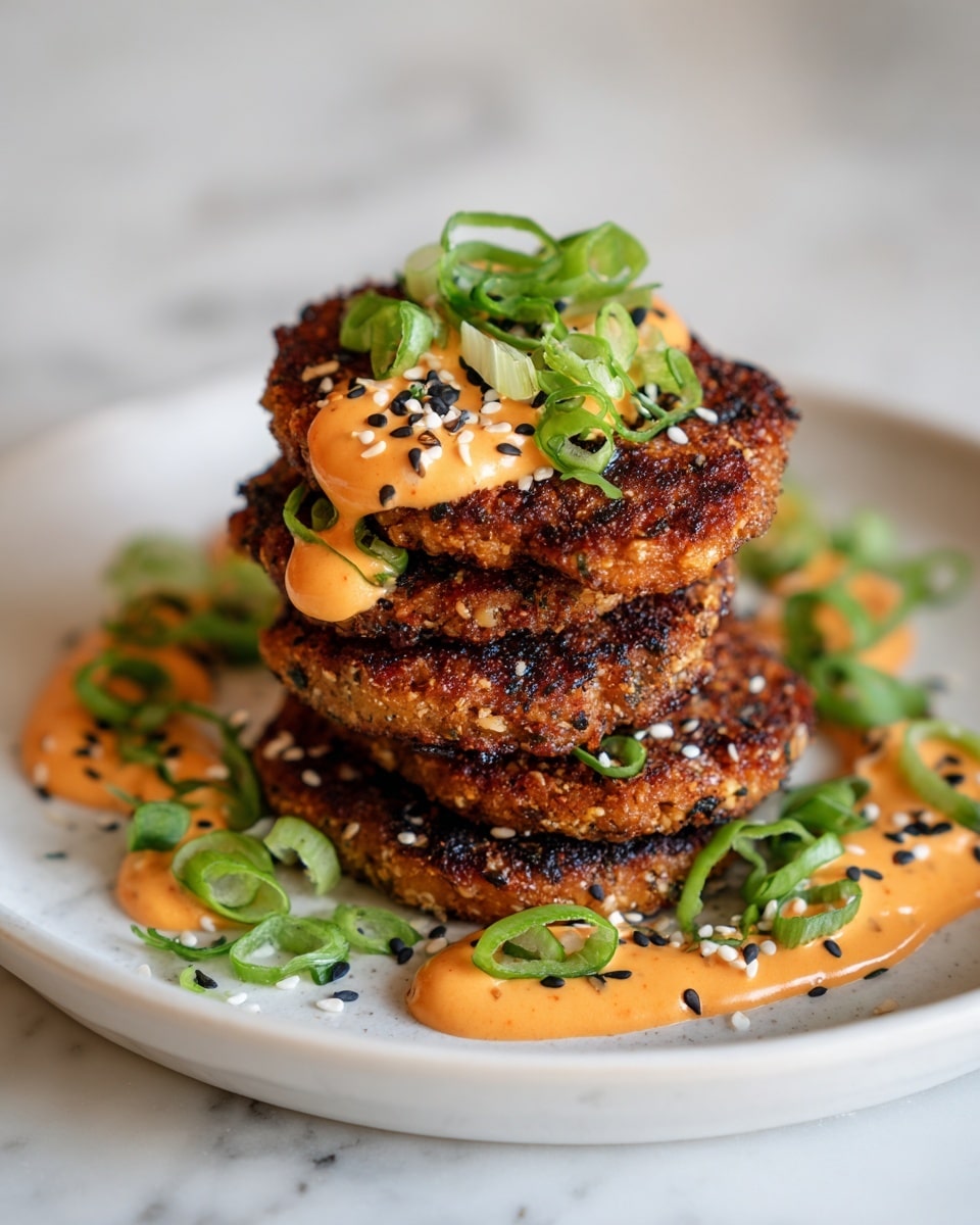 Asian Tuna Cakes with Spicy Sriracha Aioli Recipe - Recipe Image