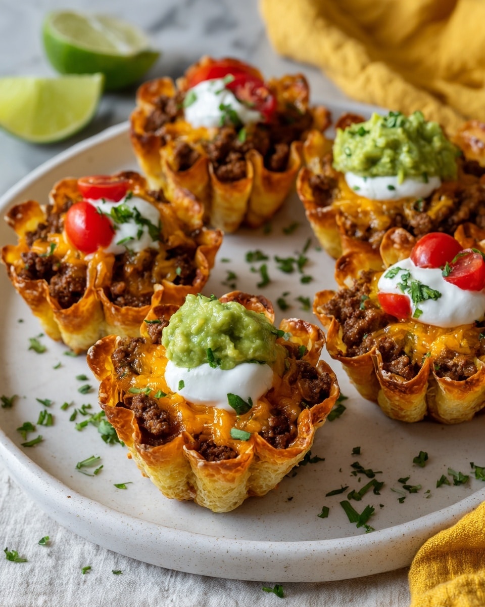 Easy Taco Cups Recipe - Recipe Image