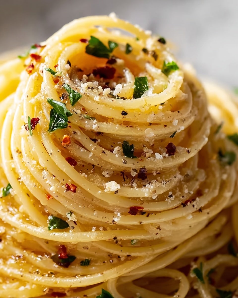 Spaghetti Aglio e Olio (Garlic and Oil) Recipe - Recipe Image