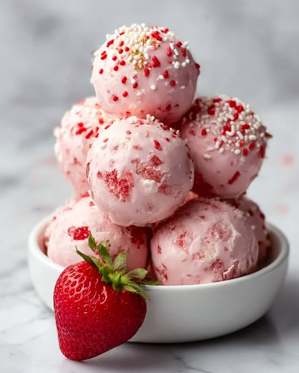 Strawberry Cheesecake Protein Balls Recipe - Recipe Image